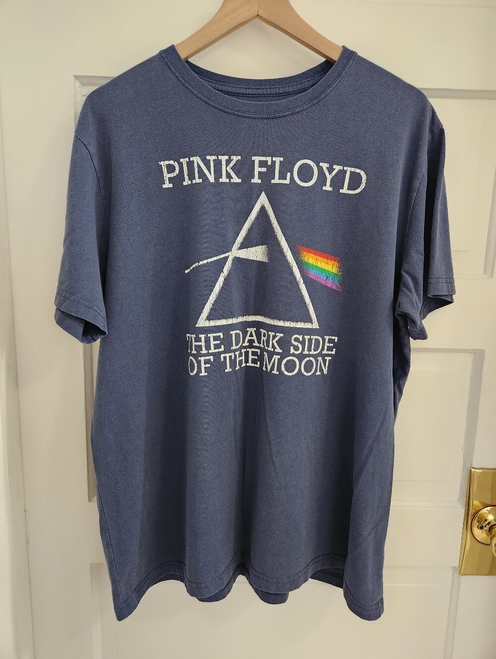 Pink Floyd Navy Blue 'Dark Side of the Moon' Graphic Tee Xxl